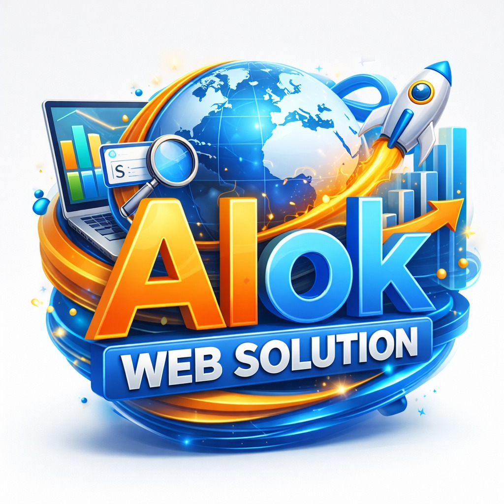 ALOK WEB SOLUTIONS Logo
